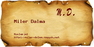 Miler Dalma névjegykártya